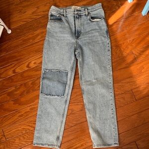 Abercrombie & Fitch Vintage Blue Straight Leg Jeans